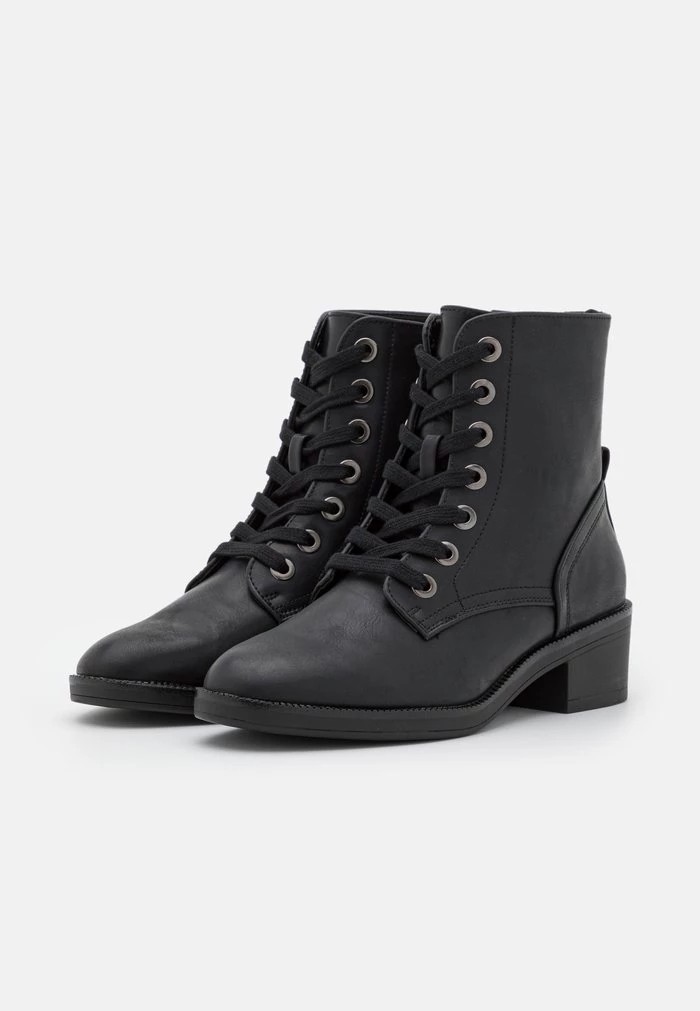 Bottines ANNA FIELD Anna Field Lace-up Ankle Boots Noir Femme | QRY-9706993